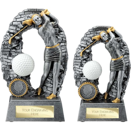 Blast Out Golf Female Resin Award Antique