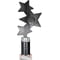 Trinity Star Multisport Tube Trophy Black & Silver