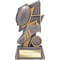 Strike Bolt Rugby Award Antique Silver & Gold