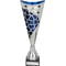 Vivid Trophy Silver & Blue