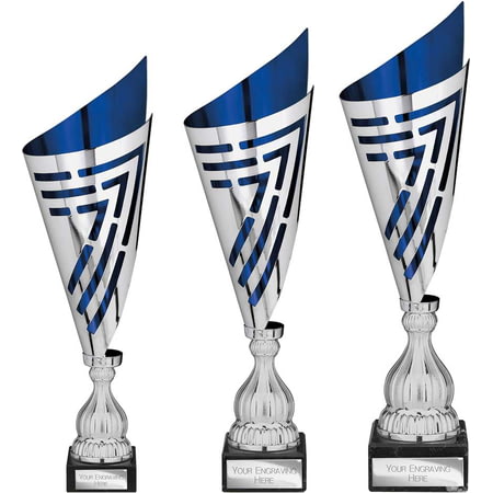 Arrow Laser Trophy Silver & Blue