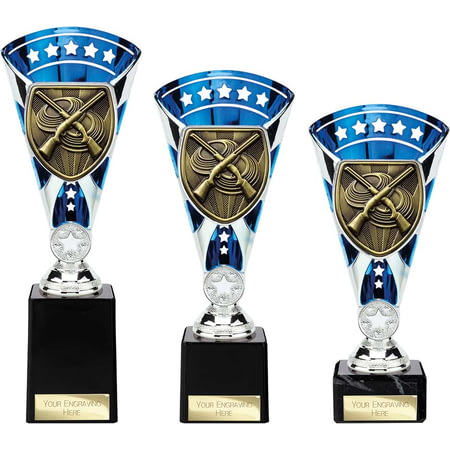 Cobra Star Cup Clay Pigeon Shooting Silver & Blue