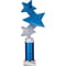 Trinity Star Multisport Tube Trophy Blue & Silver